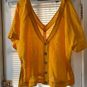Free people sheer top - size L
